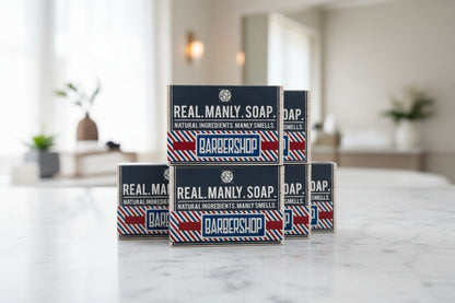 WSP Barbershop Artisan Hand & Body Soap – Natural Castile Formula – Moisturizing Rich Lather 6-Bar Stockpile