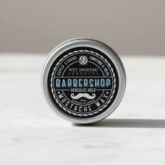 WSP Barbershop Artisan Mustache Wax – Regular or Strong Hold – All-Natural Beeswax
