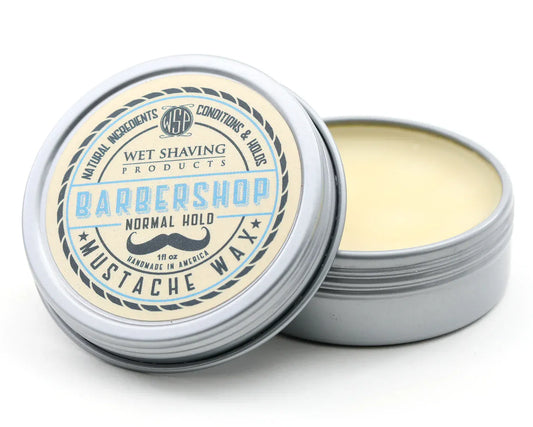 WSP Barbershop Artisan Mustache Wax – Regular or Strong Hold – All-Natural Beeswax