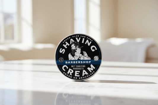 WSP Barbershop Artisan Traditional Shaving Cream - Natural, Moisturizing & Thick Lather 7.44 oz - Jumbo Size