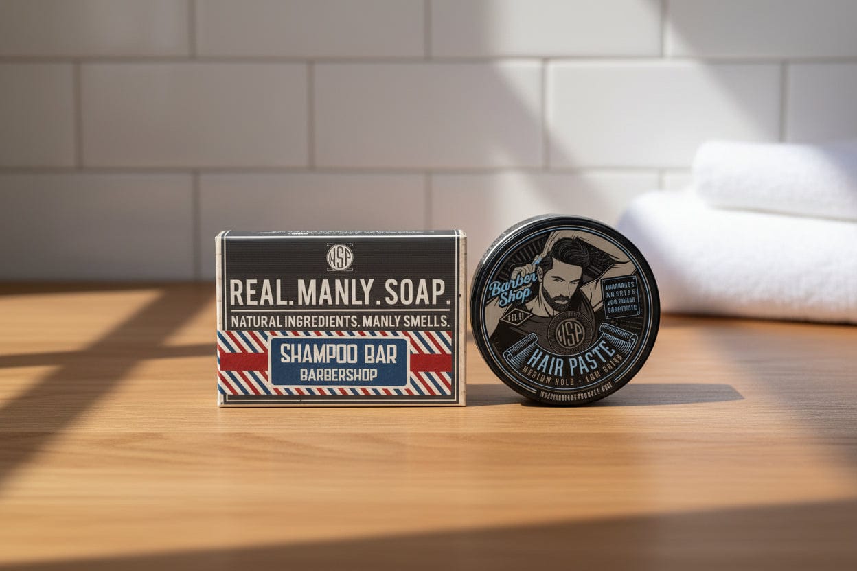 WSP Barbershop Hair Paste – Natural Hold & Low Shine – Beeswax Styler