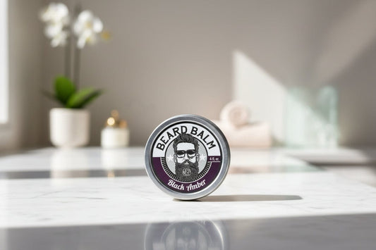 WSP Black Amber Artisan Beard Balm – Leave-In Conditioner & Light Hold – Natural Formula