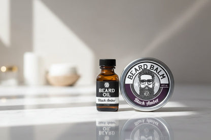 WSP Black Amber Artisan Beard Balm – Leave-In Conditioner & Light Hold – Natural Formula
