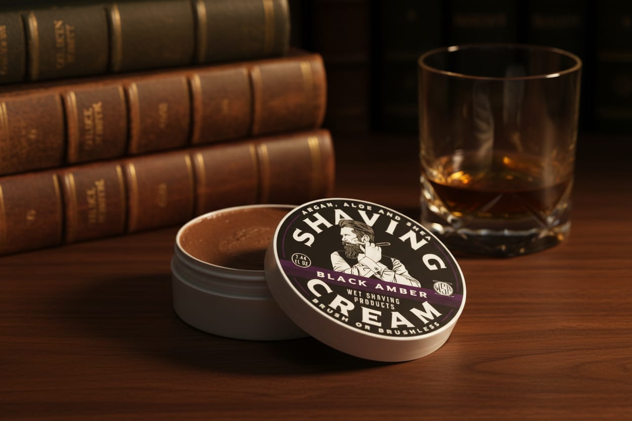 WSP Black Amber Shaving Cream