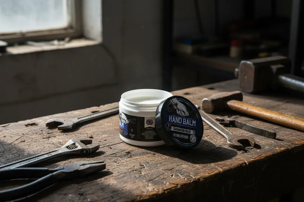 WSP Blue Collar Hand Balm – For Dry, Cracked & Working Hands – 4oz - The Essentials Collection