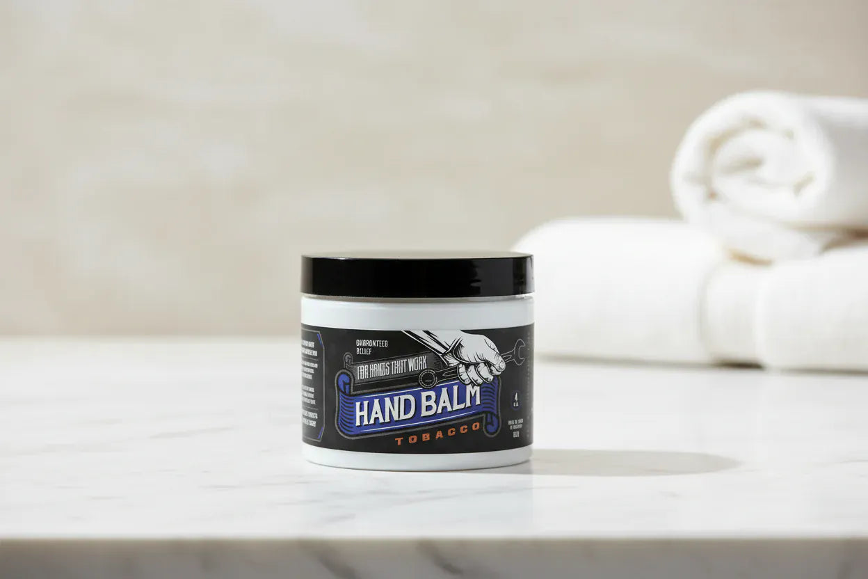 WSP Blue Collar Hand Balm – For Dry, Cracked & Working Hands – 4oz - The Essentials Collection Tobacco