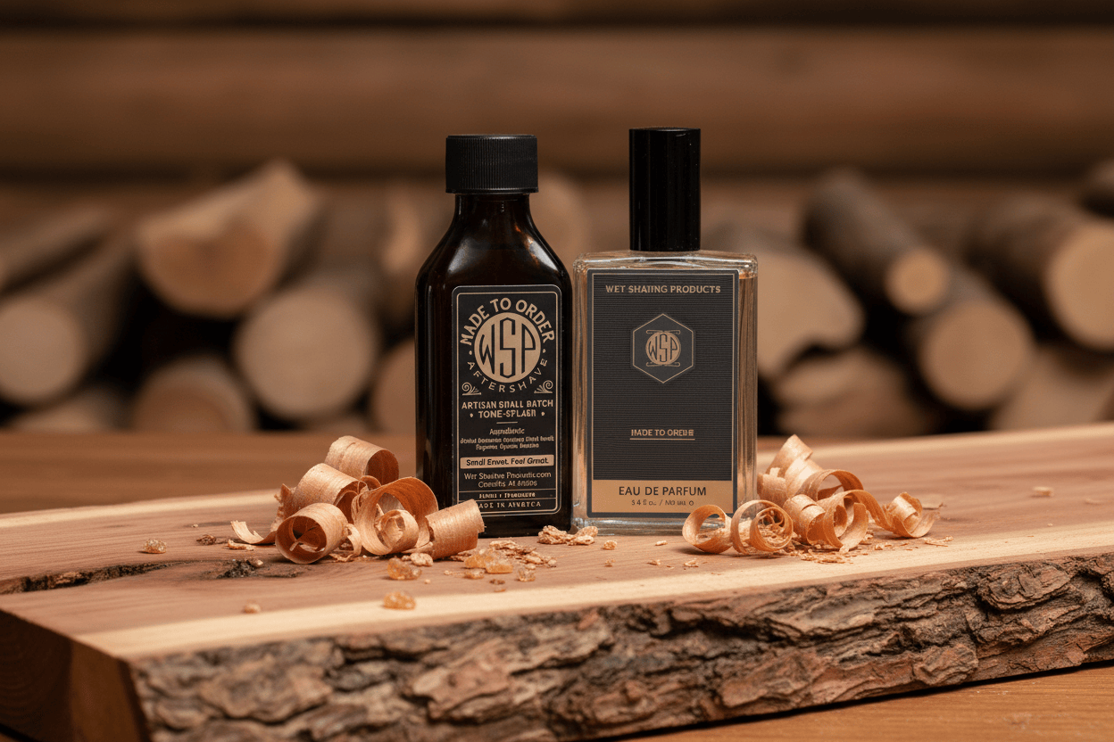 WSP Cedarwood Eau de Parfum | Limited Edition Woodsy Blend The Scent Stack: 100ml Spray + Aftershave Splash