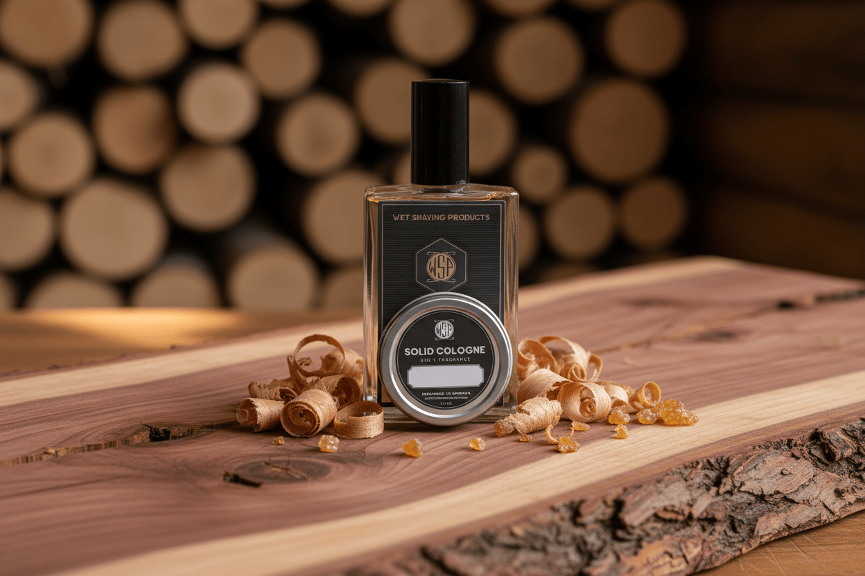 WSP Cedarwood Eau de Parfum | Limited Edition Woodsy Blend The Texture Kit: 100ml Spray + Solid Cologne