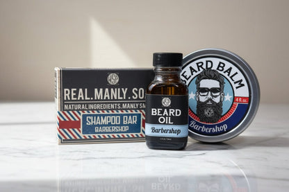 WSP Complete Beard Grooming Kit – Shampoo, Oil & Balm – The Full Loadout Full Barbershop