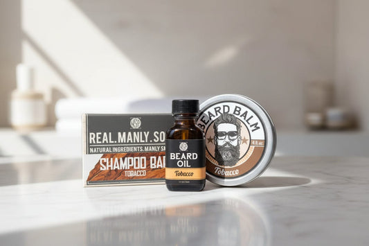WSP Complete Beard Grooming Kit – Shampoo, Oil & Balm – The Full Loadout Full Tobacco