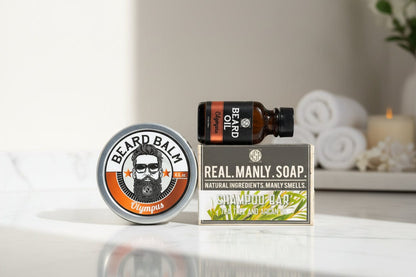 WSP Complete Beard Grooming Kit – Shampoo, Oil & Balm – The Full Loadout Olympus
