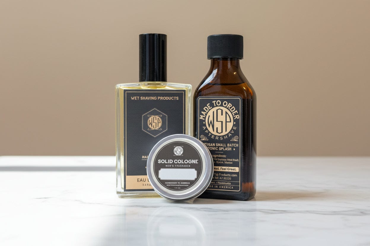 WSP Essentials Eau de Parfum Spray – Best Selling Artisan Colognes (EDP) – High Concentration Made to Order Barbershop / The Master Collection: 100ml + Aftershave + Solid Cologne
