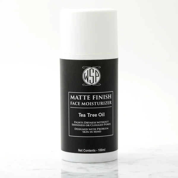 WSP Face Moisturizer for Men - Mattifying Lotion Tea Tree Oil - For Problem Skin
