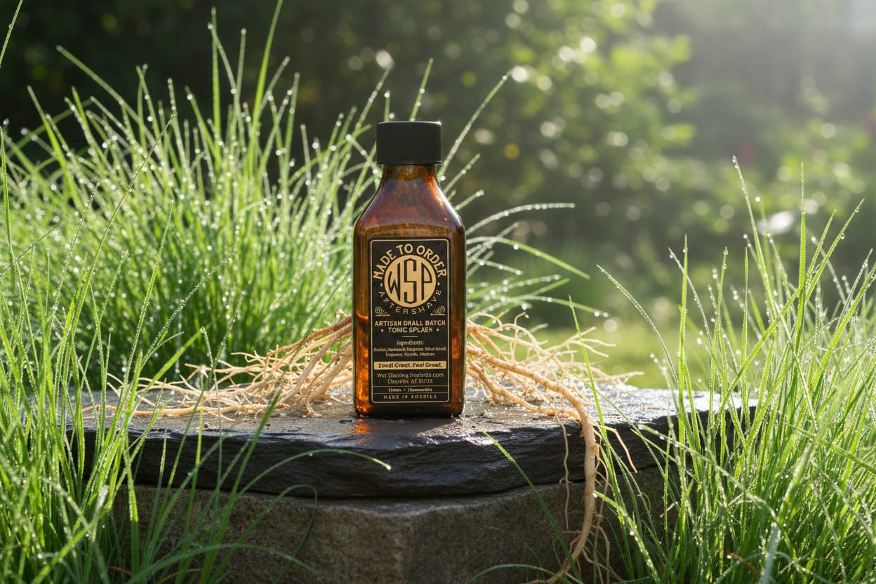 WSP Fresh Vetiver Aftershave Splash | Summer Limited Edition Standard Issue (Splash Only)