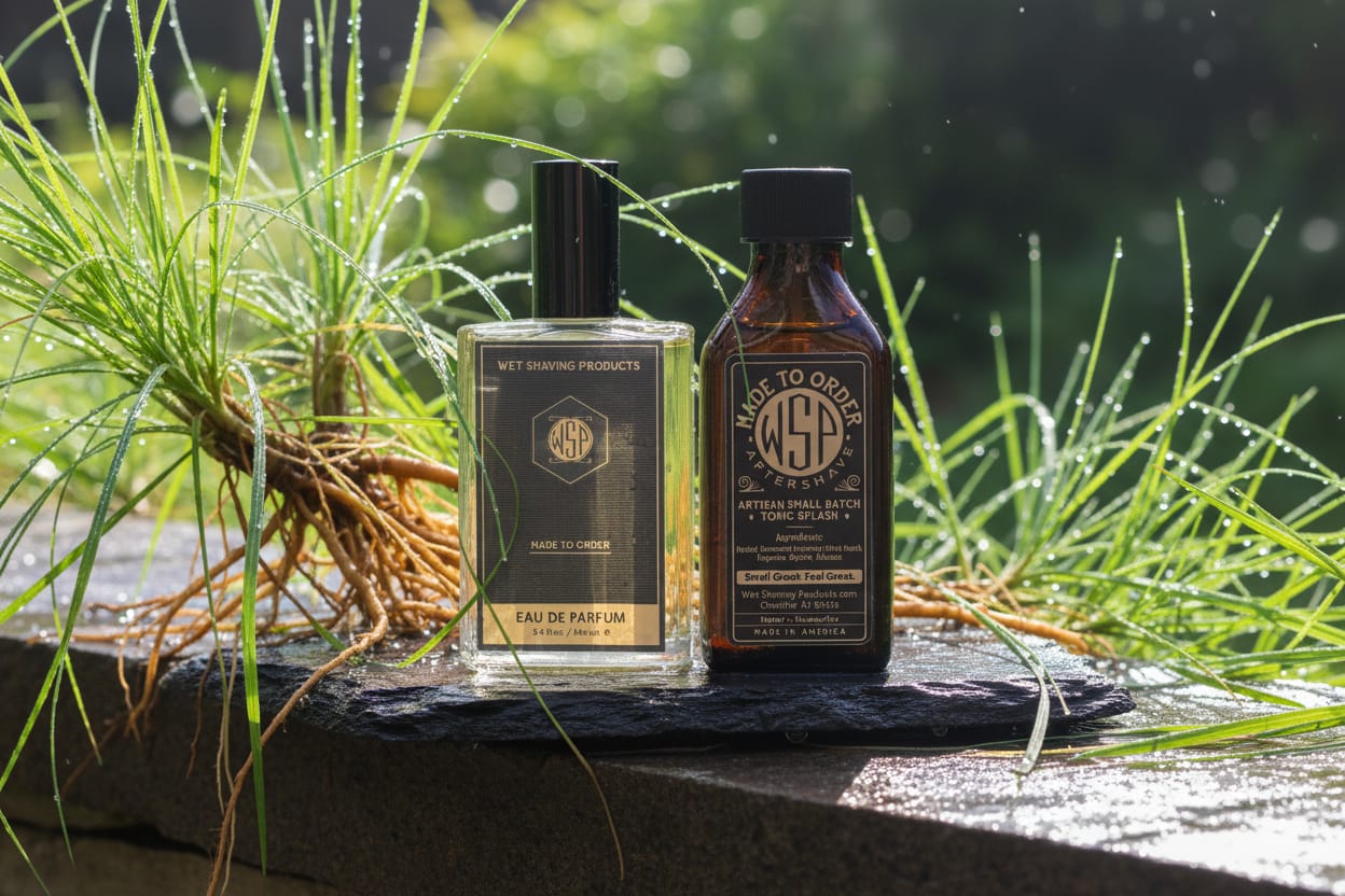 WSP Fresh Vetiver Aftershave Splash | Summer Limited Edition The Scent Stack (Splash + EdP)