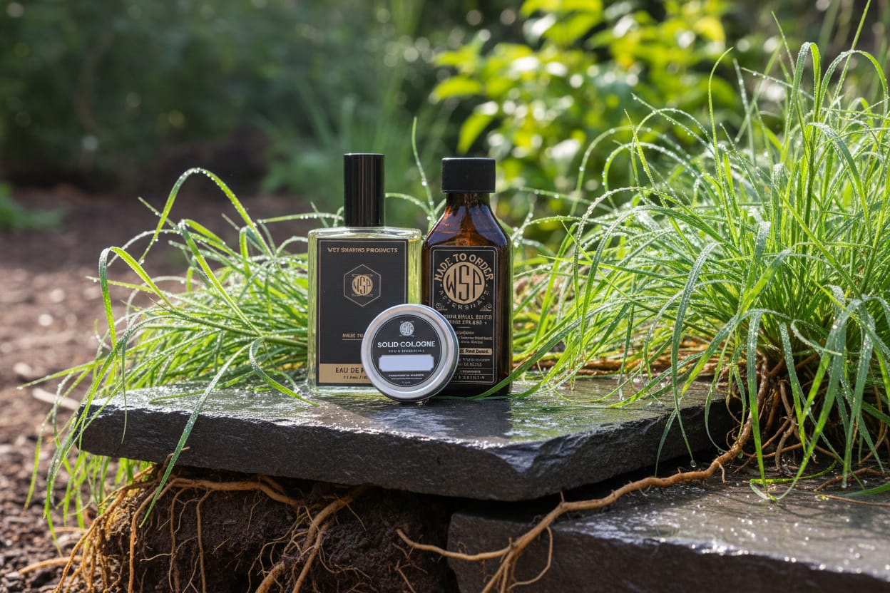 WSP Fresh Vetiver Eau de Parfum | Limited Edition Summer Cologne The Full Protocol: 100ml Spray + Aftershave + Solid Cologne