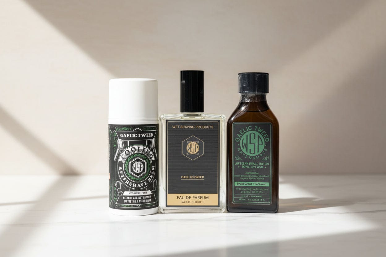 WSP Gaelic Tweed Artisan Aftershave Splash - EdC Cologne Strength & Small Batch Skin Tonic