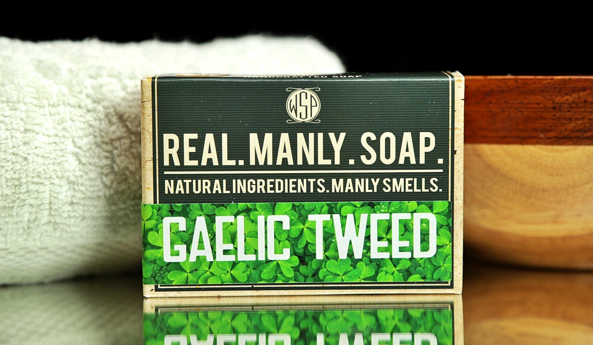 WSP Gaelic Tweed Artisan Hand & Body Soap – Natural Castile & Shea Butter Formula – Moisturizing Rich Lather Single Bar