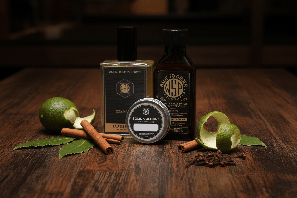 WSP Limited Edition - Bay Rum – Artisan Cologne (Eau de Parfum) The Full Protocol: 100ml Spray + Aftershave + Solid Cologne
