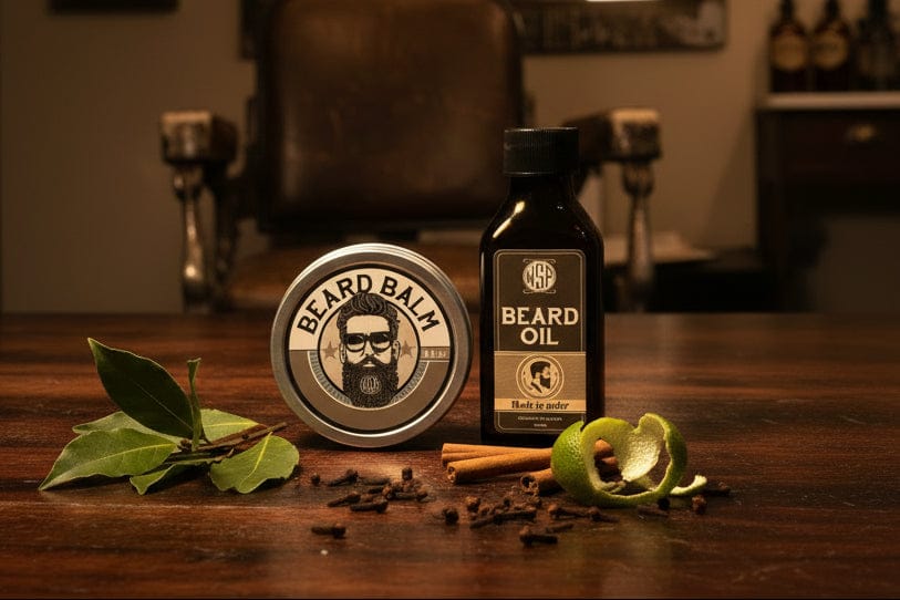 WSP Limited Edition: Bay Rum Beard Collection (Oil & Balm) - Scented to Order The Full Loadout (Big Oil + Balm)