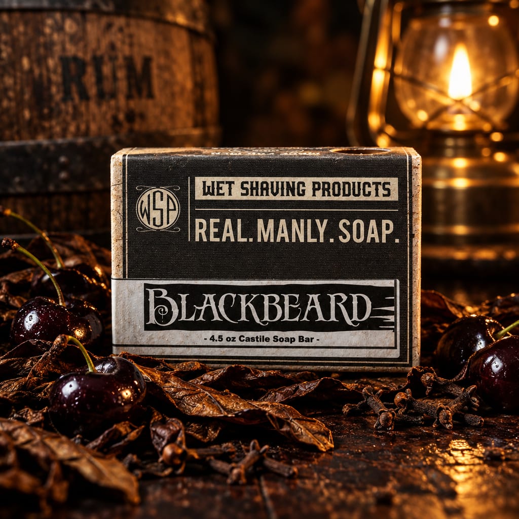 WSP Limited Edition – Blackbeard Castile Hand & Body Soap Bar Single Bar