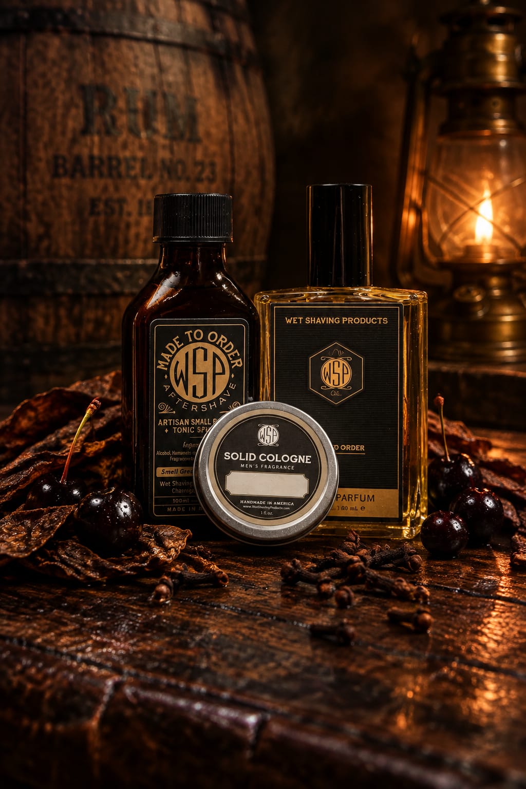 WSP Limited Edition – Blackbeard Eau de Parfum 100ml Spray + Aftershave + Solid Cologne - The Master Collection
