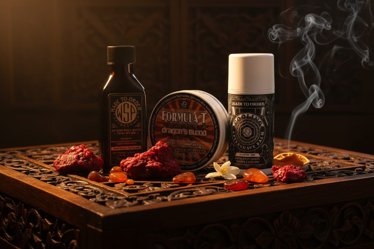 WSP Limited Edition – Dragon’s Blood Formula T Shaving Soap Soap + Splash + Balm (The Daily Driver)
