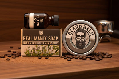 WSP Limited Edition – Espresso Beard Oil The Beard Kit (30ml Oil + 4oz Balm + 'Poo Bar)