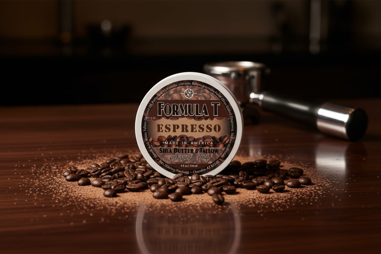 WSP Limited Edition – Espresso Formula T Shaving Soap 4oz Shave Soap Only (The Essential)