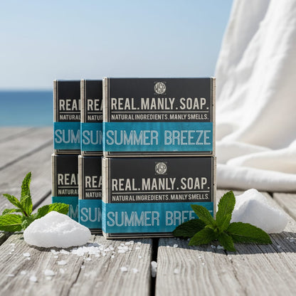 WSP Limited Edition – Summer Breeze Castile Hand & Body Soap Bar Six Pack (Best Value)