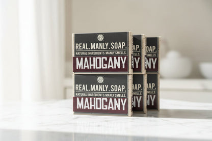 WSP Mahogany Artisan Hand & Body Soap – Natural Castile & Shea Butter Formula – Moisturizing Rich Lather 6-Bar Stockpile