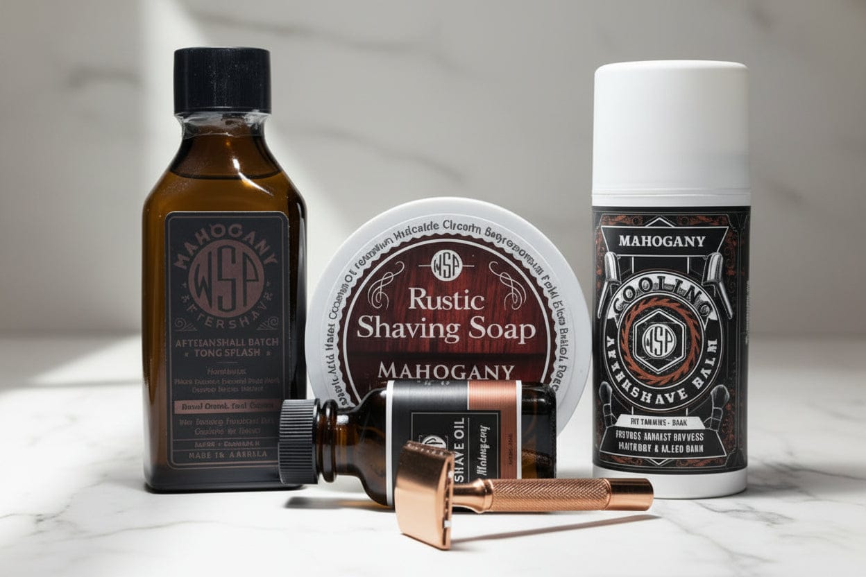 WSP Mahogany Rustic Shaving Soap – Vegan, Natural & Ultra-Slick Lather
