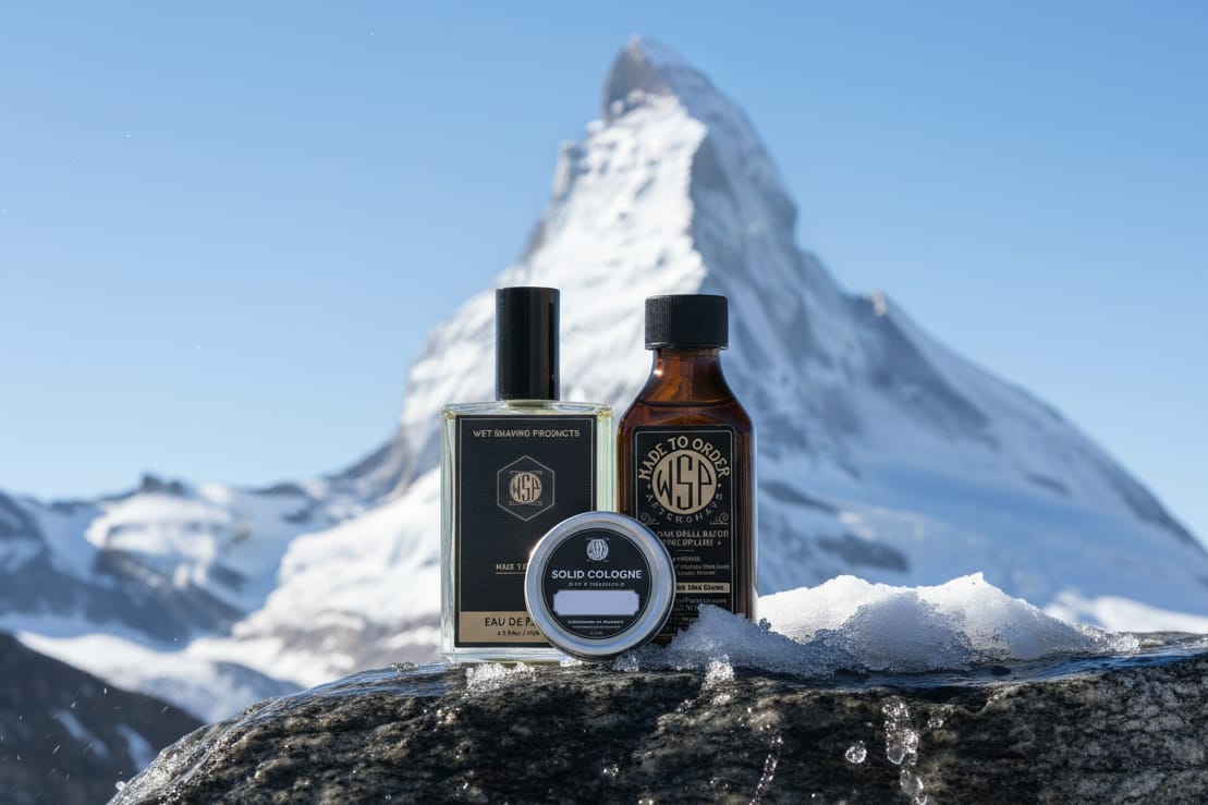 WSP Matterhorn Eau de Parfum The Master Collection: 100ml Spray + Aftershave + Solid Cologne