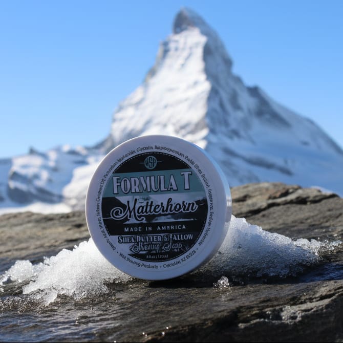 WSP Matterhorn Formula T Shave Soap - Limited Run 4oz Shave Soap Only (The Essential)
