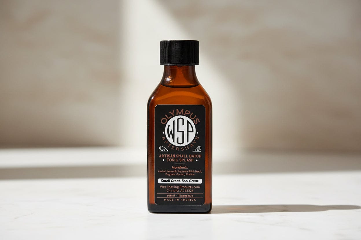 WSP Olympus Artisan Aftershave Splash - EdC Cologne Strength & Small Batch Skin Tonic 100ml - Standard Issue