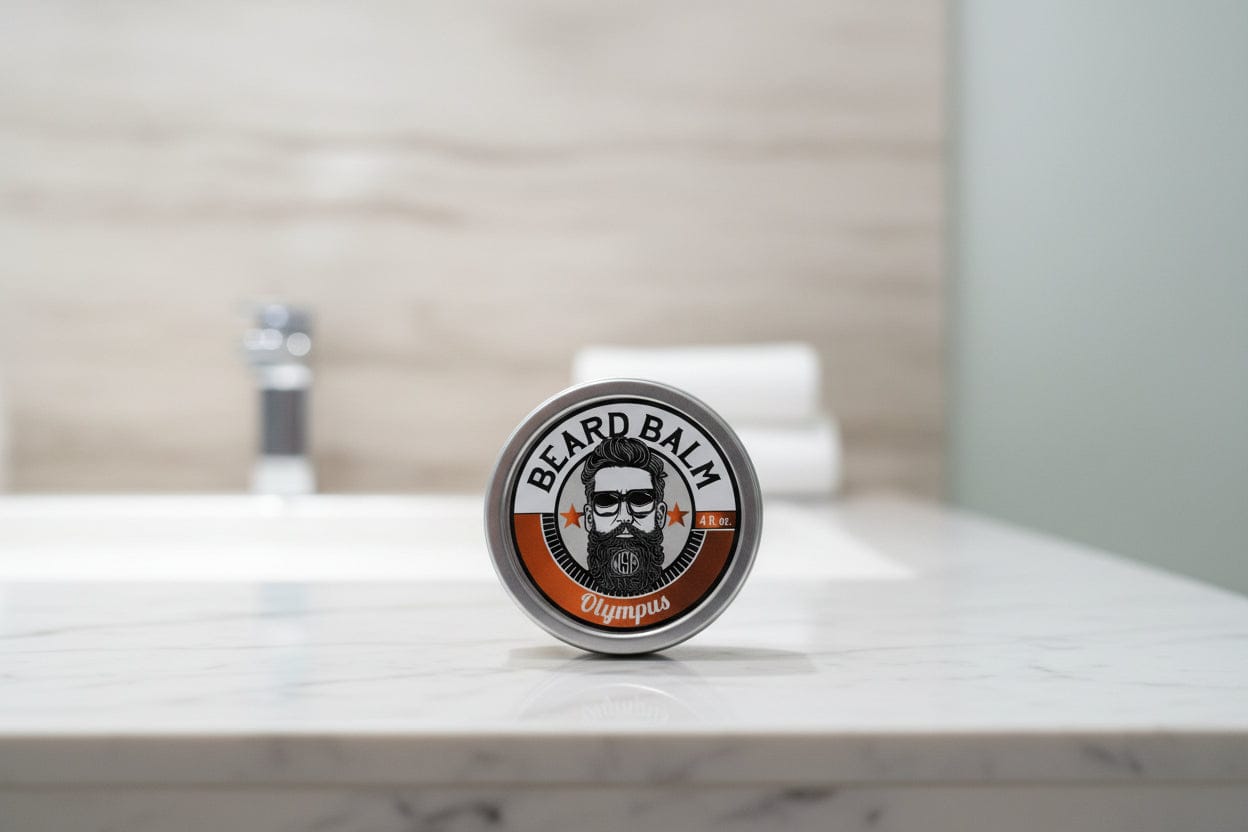 WSP Olympus Artisan Beard Balm – Leave-In Conditioner & Light Hold – Natural Formula 4 oz - Master Supply (The best value; lasts for months)