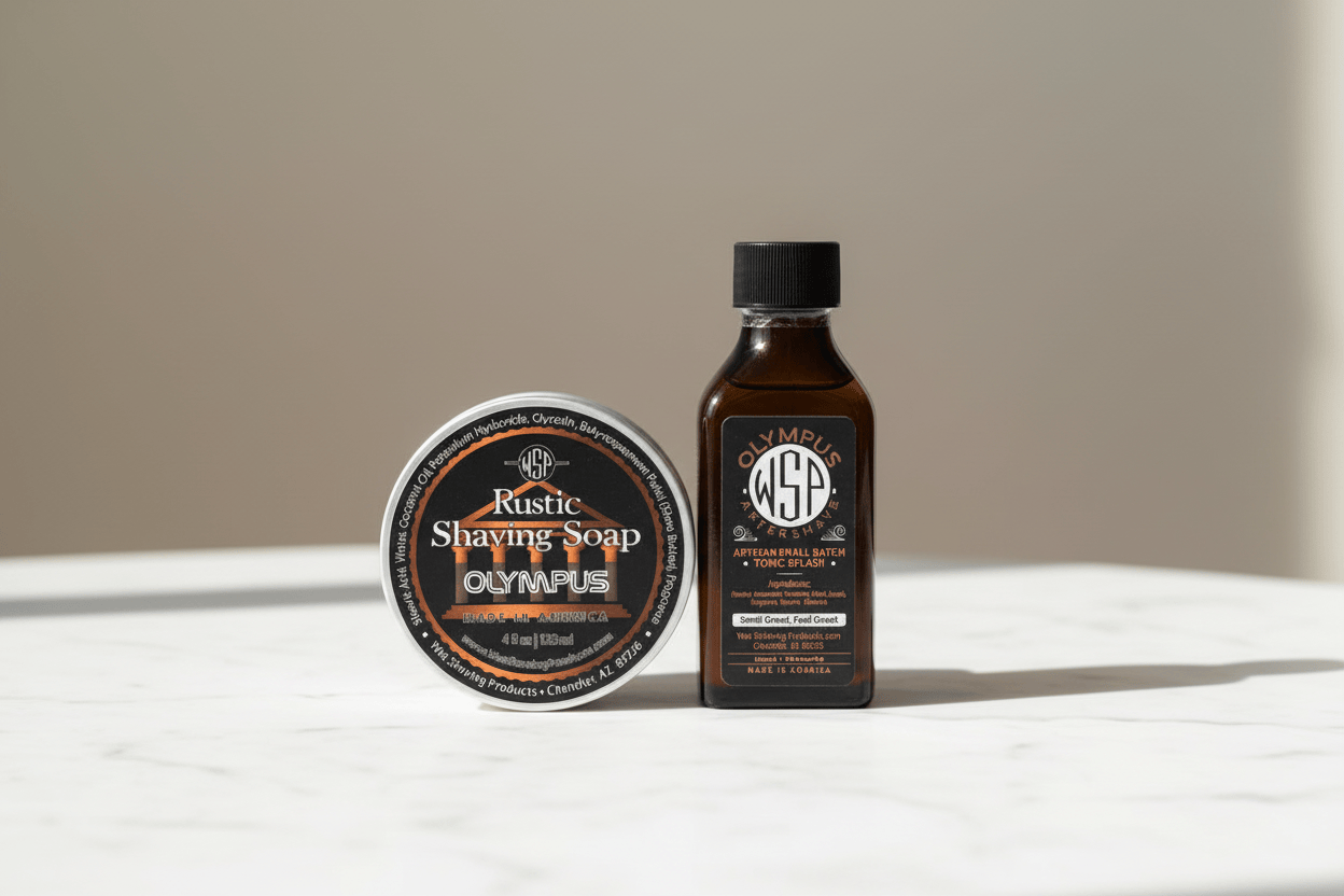 WSP Olympus Rustic Shaving Soap – Vegan, Natural & Ultra-Slick Lather