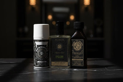 WSP Reserve Collection Aftershave Balm – Custom Scented to Order – Premium Cooling Formula Full Loadout: Balm + Splash + EdP (The Trifecta) / Oud Citron