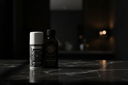 WSP Reserve Collection Aftershave Balm – Custom Scented to Order – Premium Cooling Formula Post Shave Protocol: Balm + Aftershave Splash (The "1-2 Punch") / Black Vetiver