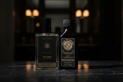 WSP Reserve Collection Aftershave Splash – Antiseptic Tonic & Healer – Made to Order Oud Citron / The Scent Stack (Splash + EdP)