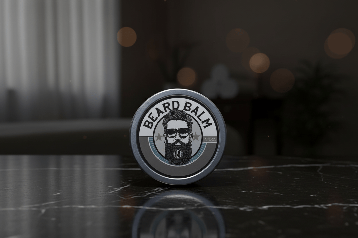 WSP Reserve Collection Beard Collection (Oil & Balm) - Scented to Order Black Vetiver / The Utility Tin: 4oz Beard Balm