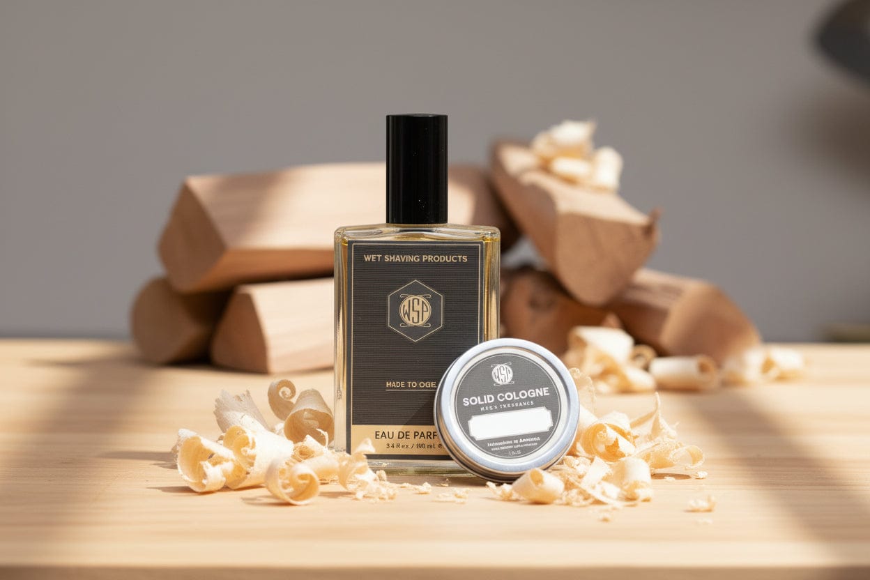 WSP Sandalwood Eau de Parfum | Warm, Creamy & Grounded The Texture Set: 100ml Spray + Solid Cologne