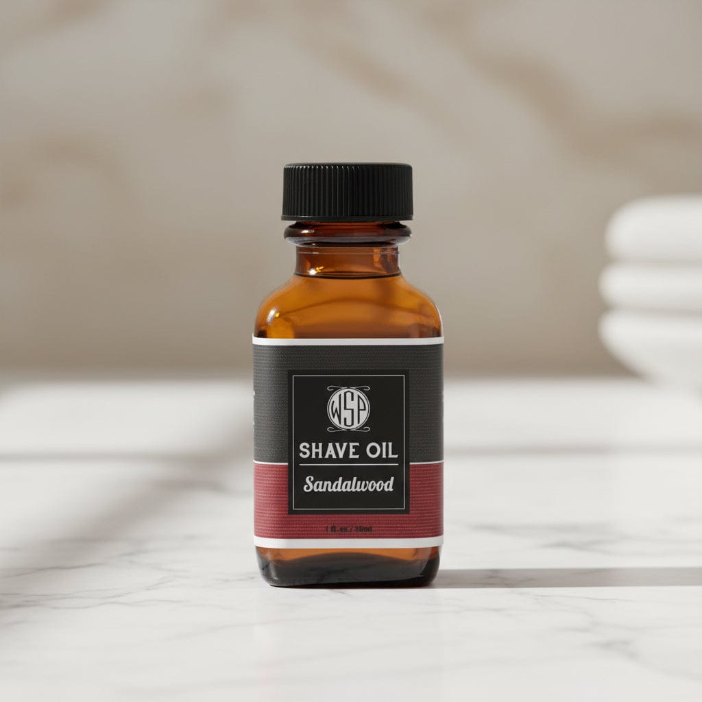 WSP Sandalwood Ultra-Glide Pre-Shave Oil – Non-Greasy & Brush Safe – 1 oz 1 oz - Standard Issue