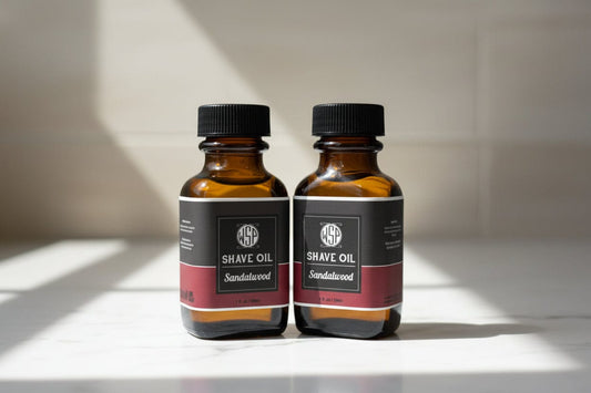 WSP Sandalwood Ultra-Glide Pre-Shave Oil – Non-Greasy & Brush Safe – 1 oz The Double Tap (2 Bottles)