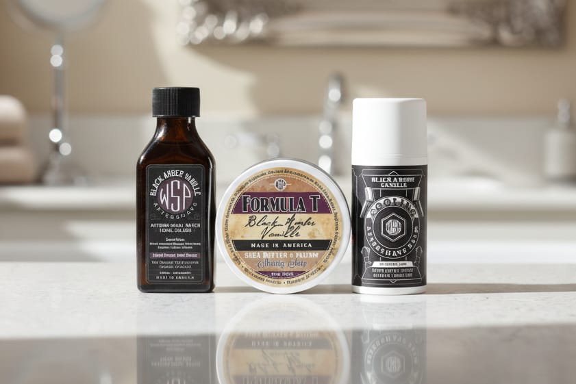 WSP Shave Ritual Kit Black Amber Vanille