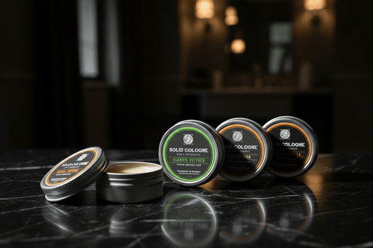 WSP Signature Scents Solid Cologne – EDP Strength Travel Fragrance – 1 oz Tin