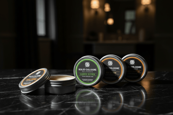 WSP Signature Scents Solid Cologne – EDP Strength Travel Fragrance – 1 oz Tin