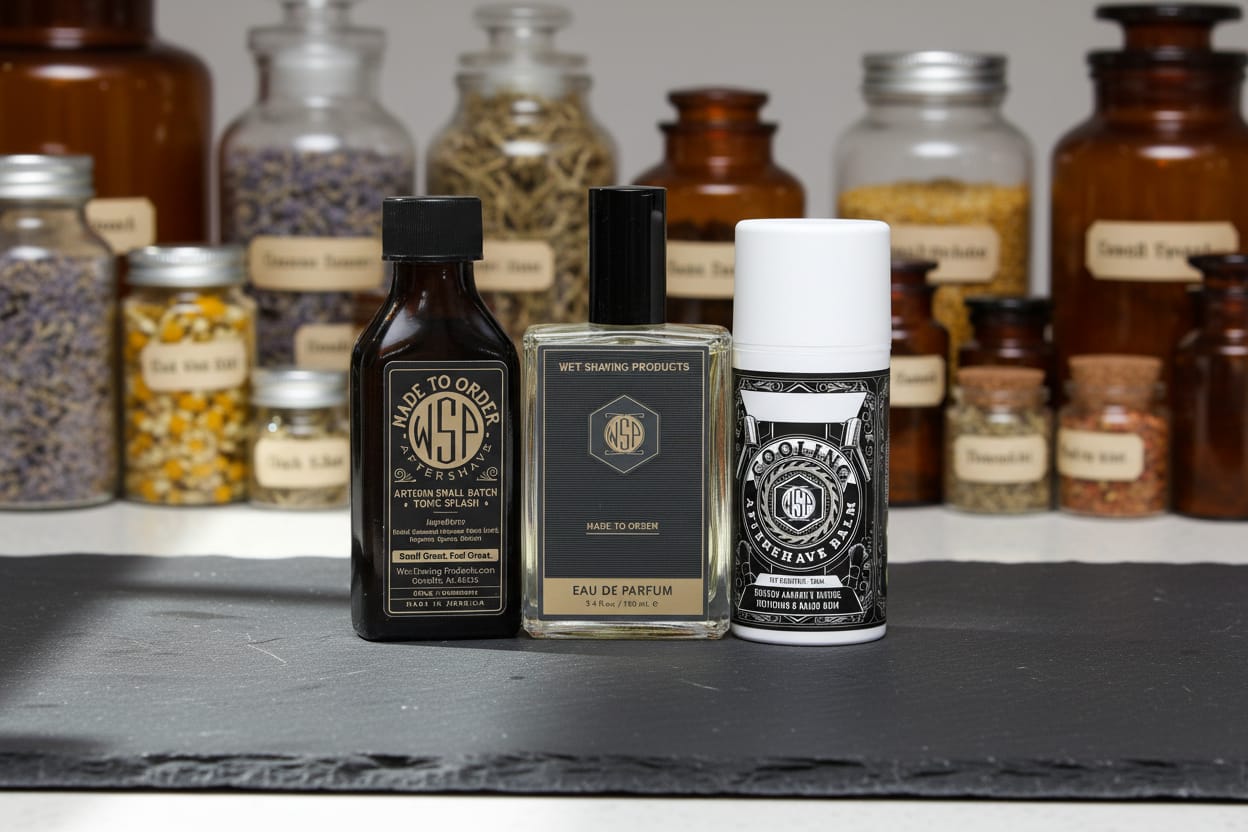 WSP The Apothecary – 100% Essential Oil Aftershave Splash Italian Bergamot / The Full Loadout (Splash + Balm + EdP)
