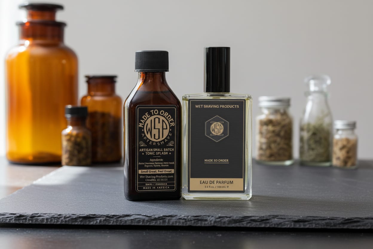 WSP The Apothecary – 100% Essential Oil Aftershave Splash Italian Bergamot / The Scent Stack (Splash + EdP)