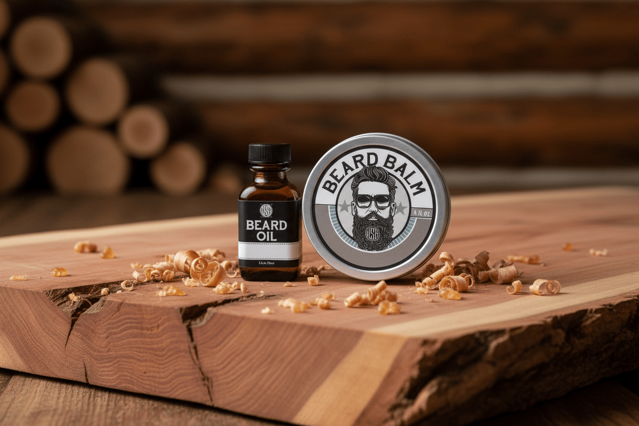 WSP The Cedarwood Blend: Beard Oil & Balm Collection The Conditioning Protocol (1oz Oil + 4oz Balm)